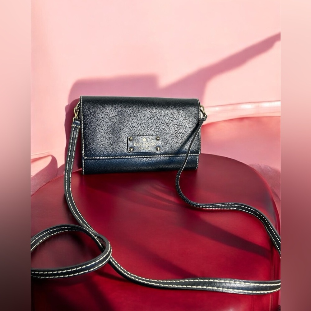 Kate Spade Black Leather Crossbody Bag